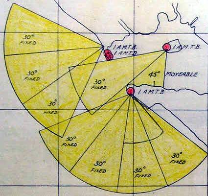 Map of searchlight positions