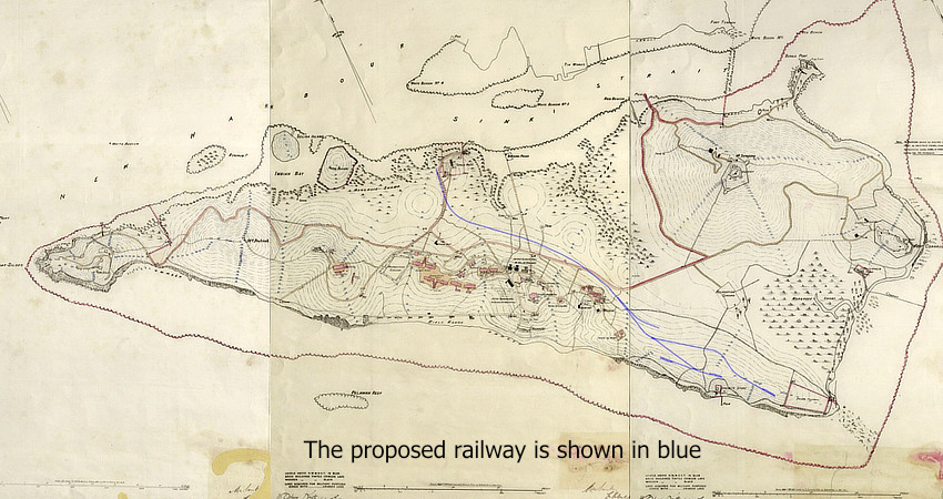 Route of the railway
